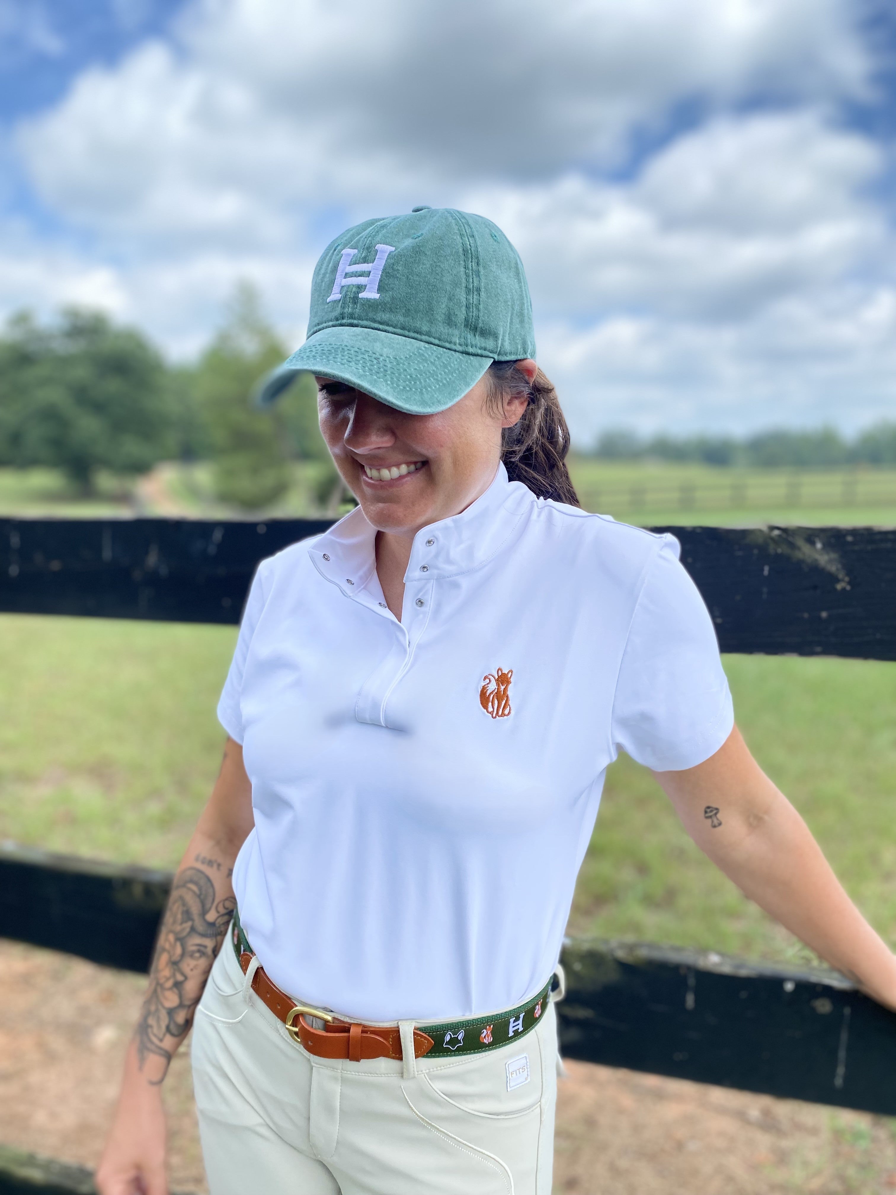 Baseball Cap - "H" Logo Green