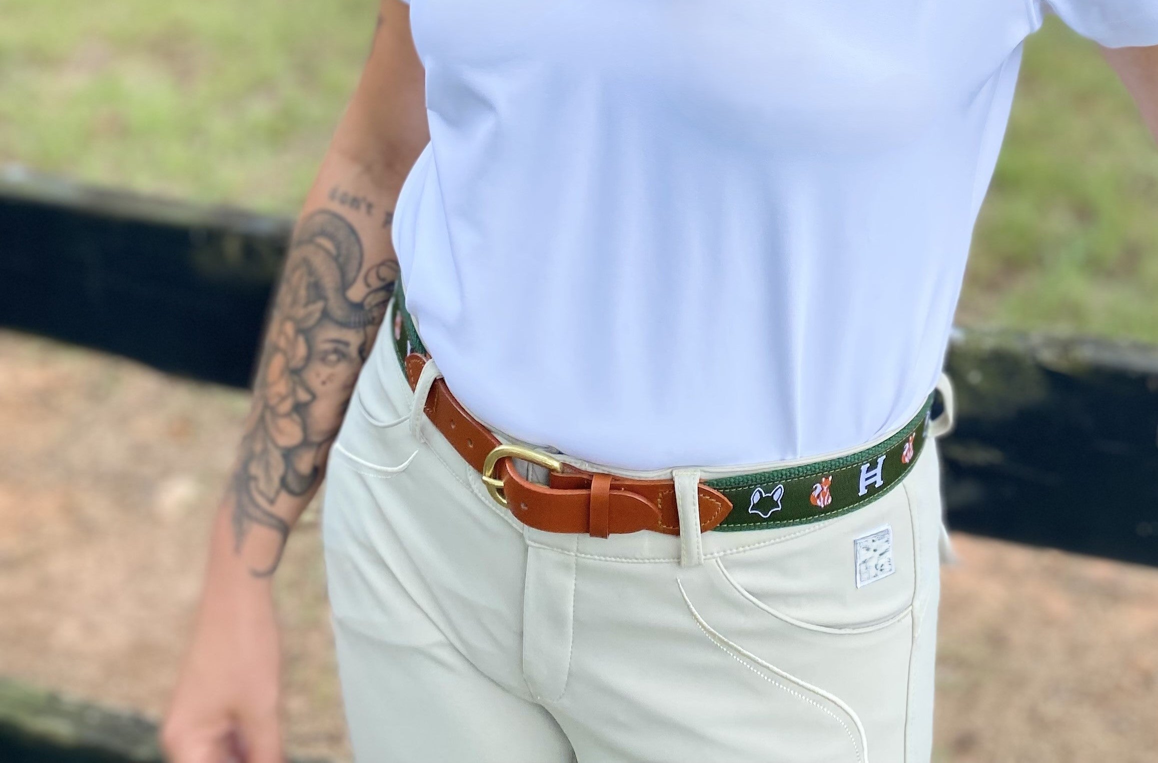 Ribbon Belt Logo Trio