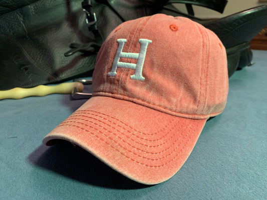 Weathered Orange Foxheart "H" Cap