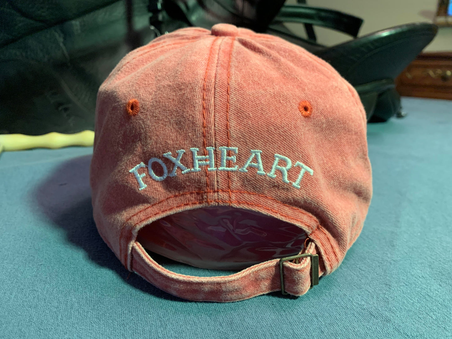 Weathered Orange Foxheart "H" Cap