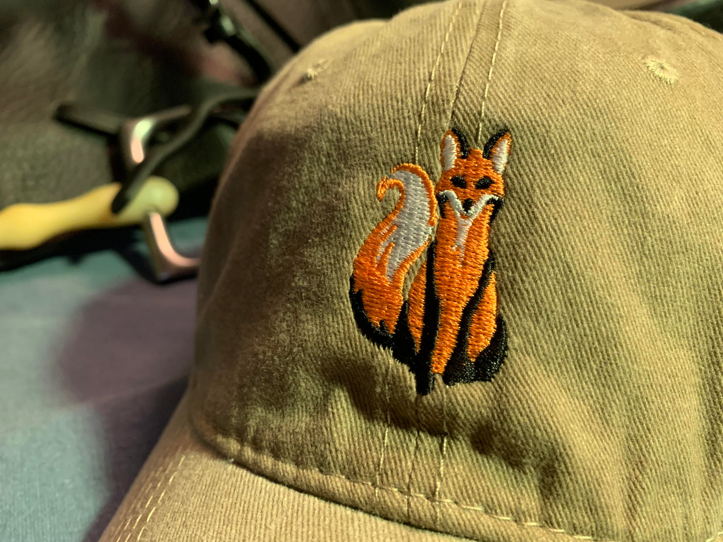 Weathered Khaki Fox Hat